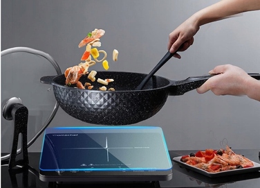 Портативна індукційна плита Amzchef SK-20CB16T 2000Вт, чорна
