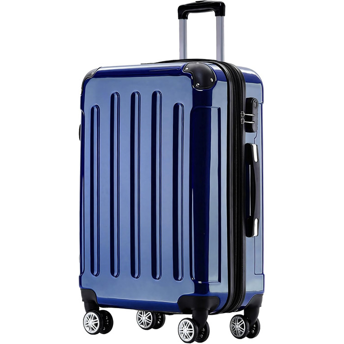 Набір валіз Beibye Zwillingsrollen: M, L, XL (синій) – Trolley, Hartschale, для подорожей