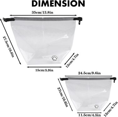 Набір для переноски корму для собак, 2 шт., водонепроникний, до 10 кг. Ідеально для подорожей, кемпінгу та перетримки собак