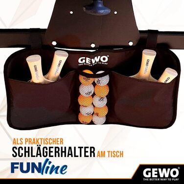 Набір для настільного тенісу GEWO Fun: одиночні та комплекти (1-4 ракетки, м'ячі, сумка, сітка) – для початківців, хобі та розваг. Поверхня з пористою структурою, конкавний хват. 2 ракетки + 3 м'ячі + сітка (4 ракетки + 10 м'ячів + сумка)