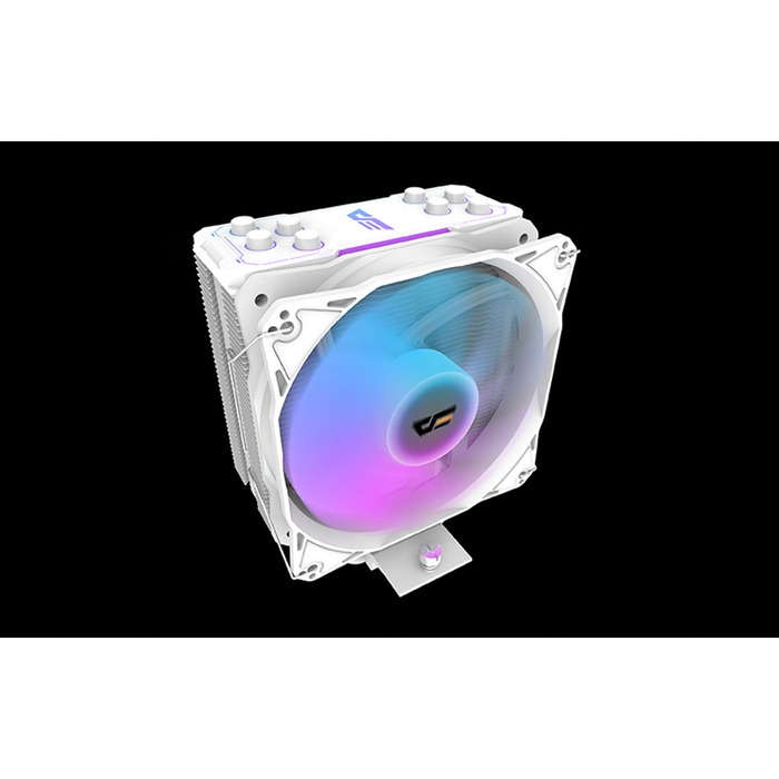 Кулер для процесора darkFlash Z4 Pro Mist White, 4-pin PWM, 5V 3-pin aRGB