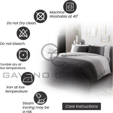 Комплект постільної білизни GC Gaveno Cavailia для двоспального ліжка (200x200 см), поліестер/бавовна, сірий колір