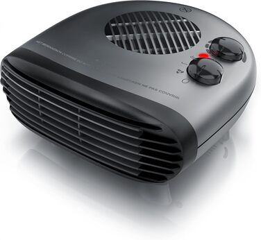 Електричний обігрівач Brandson Heizlüfter 2000W з термостатом, 3 режими потужності, енергоефективний та тихий, захист від перегріву (Cool Grey)