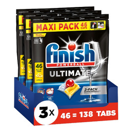 Таблетки для посудомийних машин Finish Ultimate Citrus, XXL упаковка, 276 шт — максимальне очищення, розчинення жиру та блиск