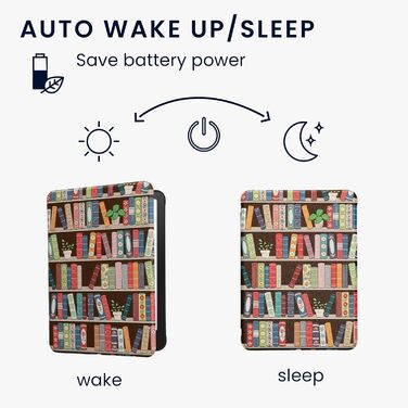 Чохол-книжка kwmobile для Amazon Kindle Paperwhite (2024)/Colorsoft з квітковим дизайном, магнітним закриттям - захисний чохол для електронного читача, синьо-червоно-білий