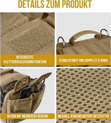 Шлейка для собак OneTigris з рюкзаком, Hoppy Caper 3.0, для середніх/великих собак, рюкзак для собак з 2 основними та 4 додатковими кишенями - Зелений (M, Коричневий)