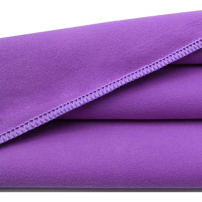 Набір рушників Leeyunbee з мікрофібри (2 шт.) - 160x80 см + 80x40 см, швидковисихаючі, для спорту, подорожей, пляжу (фіолетовий)