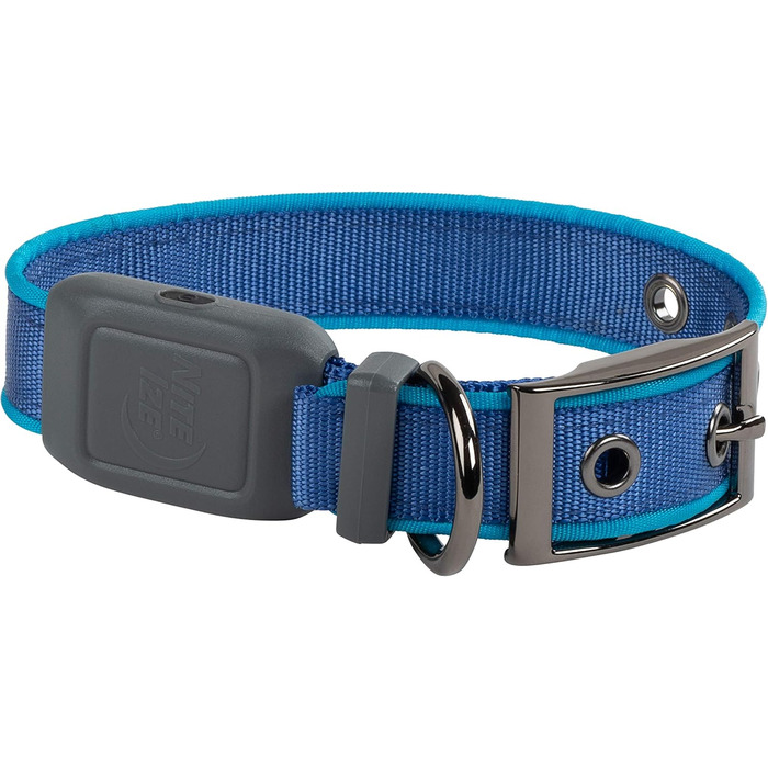 LED-нашийник для собак Nite Ize NiteDog - світлодіодна повідка для собак, водонепроникна, перезаряджувана, синій, розмір Small