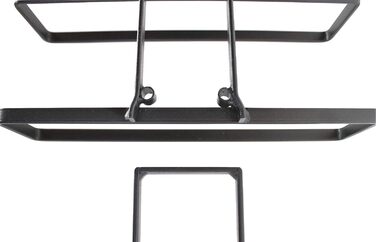 DanDiBo Wine Rack Metal Black Wall Mount 4-Wine Expandable Bottle Stand Bottle Shelf Bottle Holder Wall (4 Bottles / 1 pc)