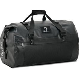 IRON JIA's Motorcycle Bag Luggage Roll Waterproof Motorcycle Rear Bag Saddlebag Travel Bag with Roll-Sealed Shoulder Straps Suitable for Motorcycle Cycling Camping Watersports Black-30L Black 30L