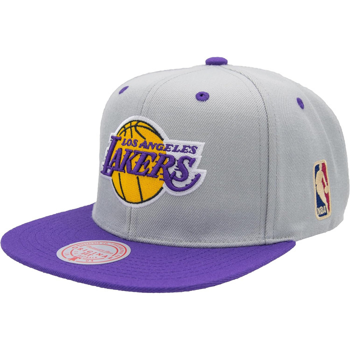 Кепка Mitchell & Ness NBA Lakers Snapback сіра/фіолетова, універсальний розмір