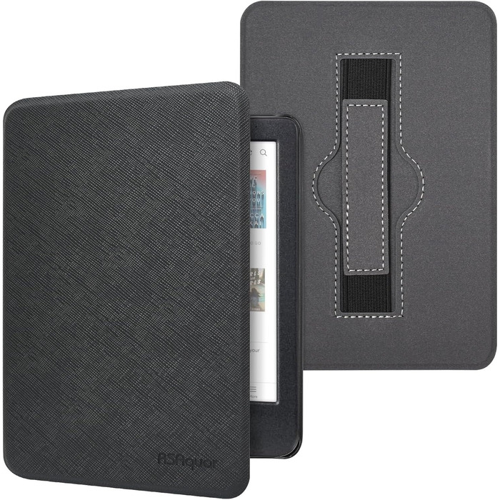 Чохол для Kindle/Kobo/Tolino з підставкою та авто-ввімкненням/вимкненням (чорний)