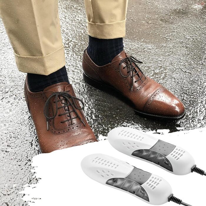 Електричний сушильник для взуття: сушильник для черевиків, гірськолижних черевиків, кросівок, сушильник для походів, дезодоратор, білий