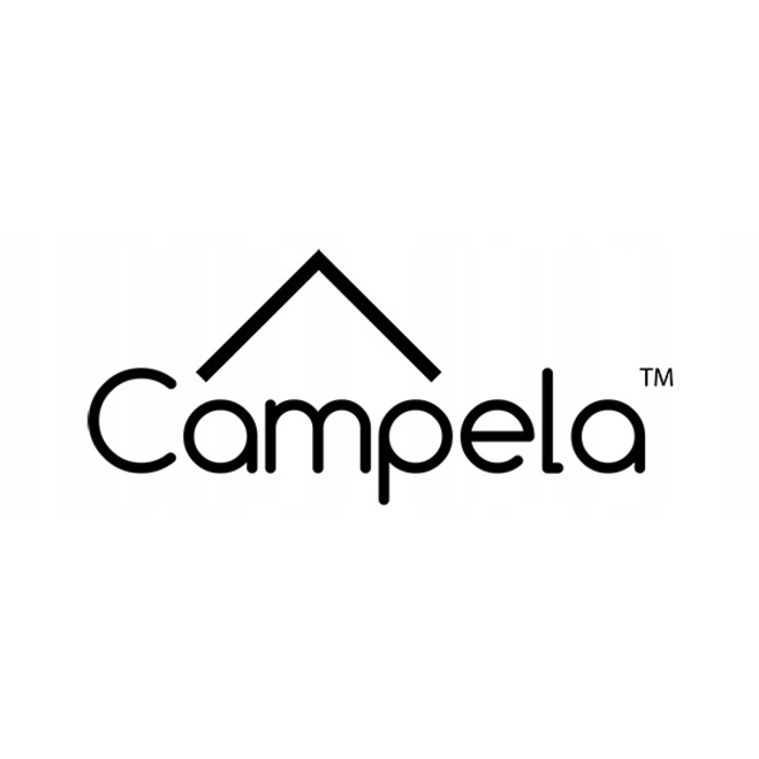 Комплект садових меблів Campela: металевий стіл та стільці, чорний