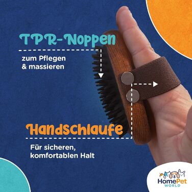 Двостороння щітка для собак та котів HomePetWorld - для догляду за довгою та середньою шерстю, видалення ковтунів та підшерстя