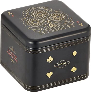 Годинник Fossil для чоловіків The Minimalist 3H, кварцовий механізм, 44 мм, корпус зі срібної нержавіючої сталі, шкіряний ремінь, FS5439 (Dunkelbraun)