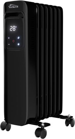 Масляний радіатор Tronitechnik® TT-OR 311: 3 режими, 1500 Вт, чорний, з термостатом та захистом від перегріву