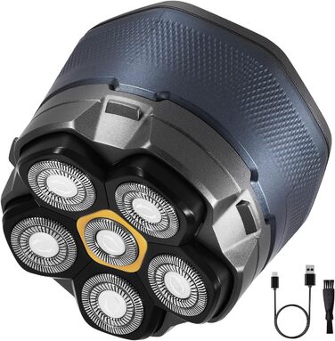 Електричний чоловічий голчастий тример ALLOMN для голизни, бездротовий, вологостійкий, з ротаційними лезами та магнітним голчастим блоком