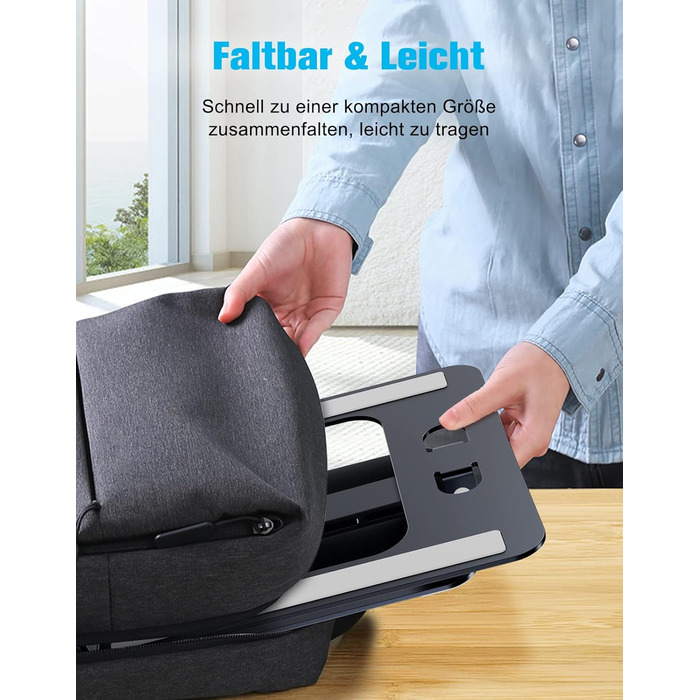 Підставка для ноутбука Babacom, регульована висота, складна, з алюмінієвого сплаву, ергономічна, з вентиляцією, сумісна з MacBook, 10-16