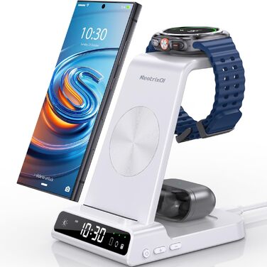 Бездротовий зарядний пристрій для Samsung Galaxy S25 Ultra, Watch Ultra/8/7/6, S24 Z Fold 6/Z Flip 6, Buds - зарядка