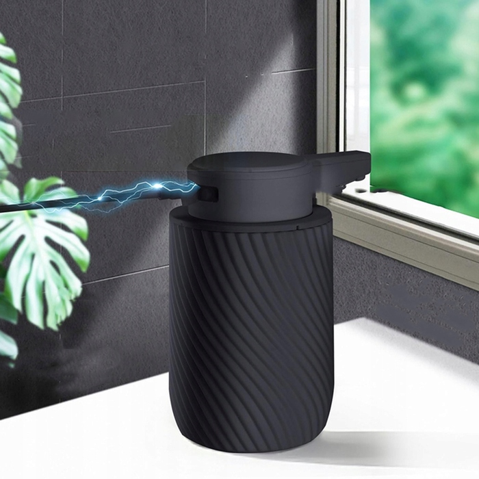 Автоматичний дозатор для мила з сенсором — чорний, 300 мл