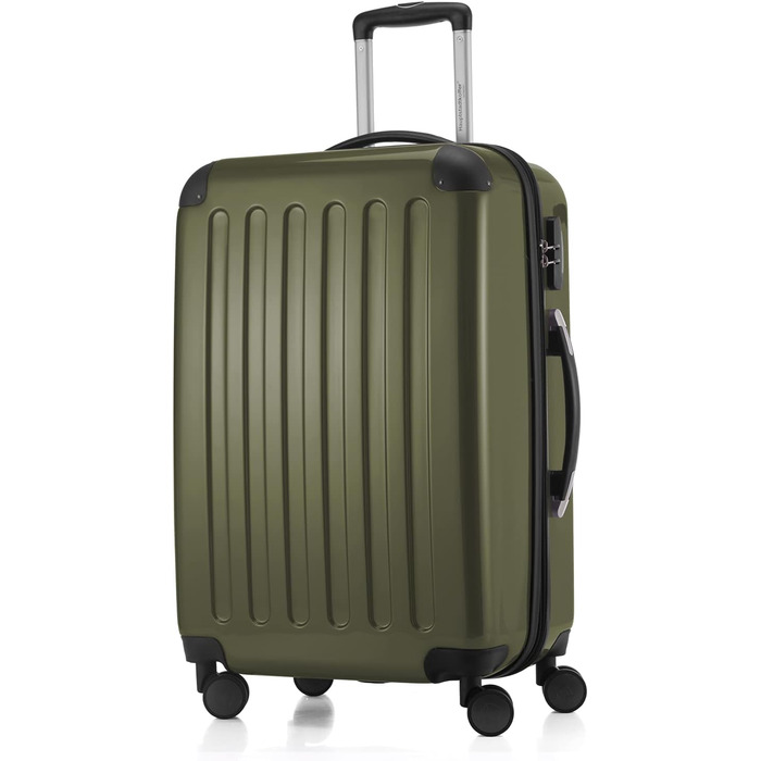 Чемодан Alex Hartschalen - валіза-тележка, валіза-роллік, 74 л (Авокадо, комплект)