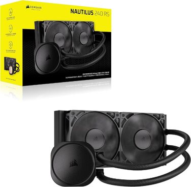 Система водяного охолодження Corsair Nautilus 360 RS для CPU - 240 мм, 3 вентилятори, чорний (без RGB)