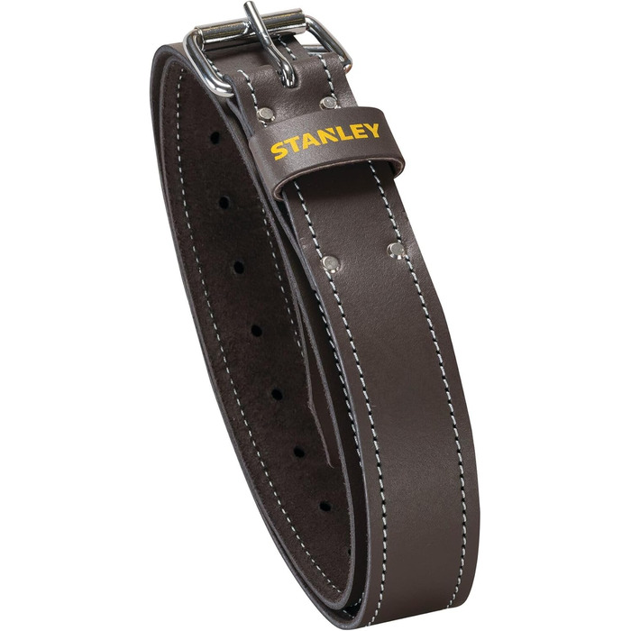 Чоловічий шкіряний ремінь STANLEY STST1-80119 - темно-коричневий, багатоколірний