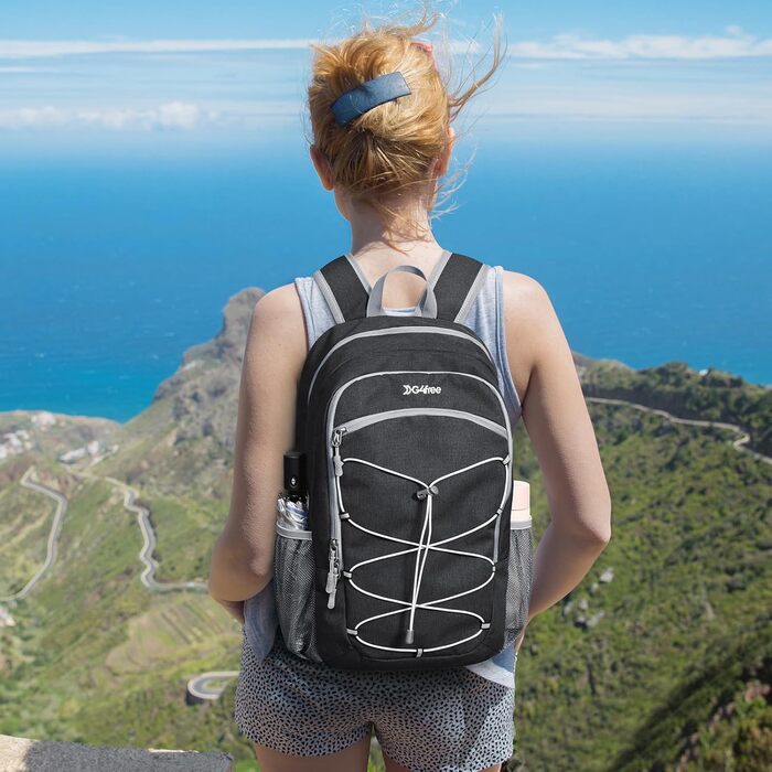 Small Backpack / 20L Unisex Daypack Lightweight Travel Backpack Hiking Backpack Trekking Backpack for Hiking Cycling (Dark Grey, 20 Liters)