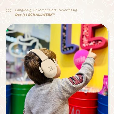 Schallwerk® Kapselgehörschutz Kiddies (Sandy Beige) - Навушники для захисту вух для дітей, Schallwerk®