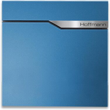 Поштова скринька Metzler антрацит з газетницею та табличкою для імені, RAL 7016, вулична, настінна, металева, стійка до корозії та погодних умов, сучасний дизайн 37x37x10.5 см