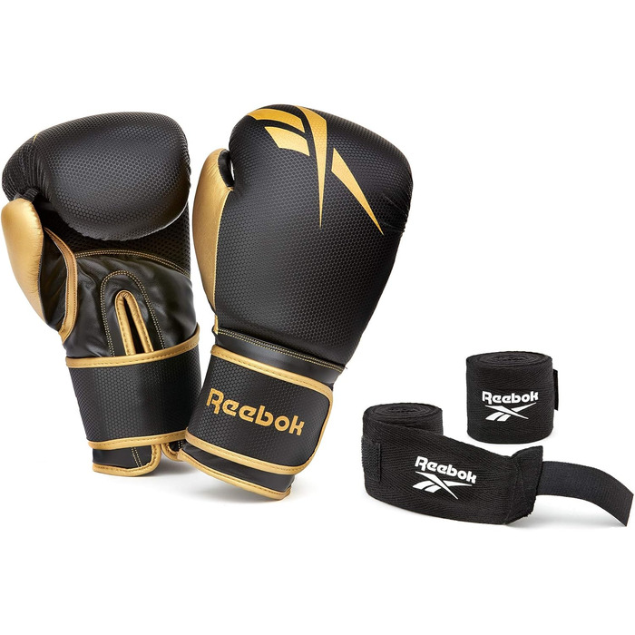 Боксерські рукавички Reebok 12oz чорного кольору