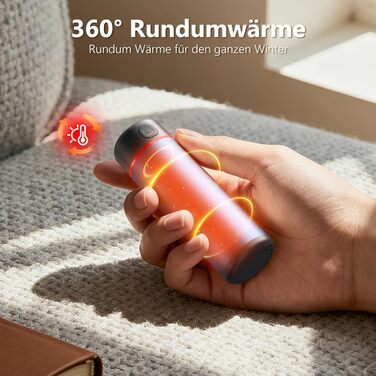 Електричні грілки для рук EXTSUD 2 шт. 5000mAh з USB-зарядкою, 3 режими нагріву, Powerbank для активного відпочинку, подарунок