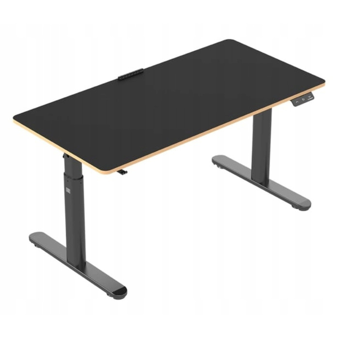 Ігровий стіл Ultradesk Pulsar 120 см, чорний, з електричним регулюванням висоти