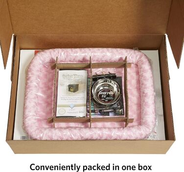 Кія для собак Midwest Homes iCrate 1522DD-KIT, рожева, 62x44x49 см (з комплектом)