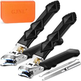 Манікюрний кусачок для товстих нігтів, 4 шт. срібного кольору