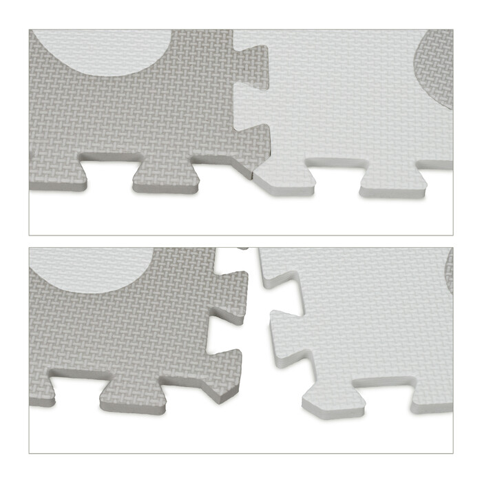 Relaxdays 52-piece puzzle mat with border and designs