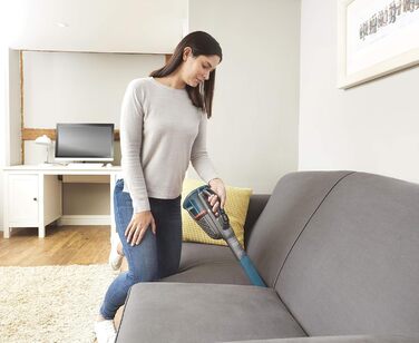 Акумуляторний пилосос ручний BLACK+DECKER BHHV315J Lithium Dustbuster 12V, 20AW, циклонна система, безмішковий, титаново-синій