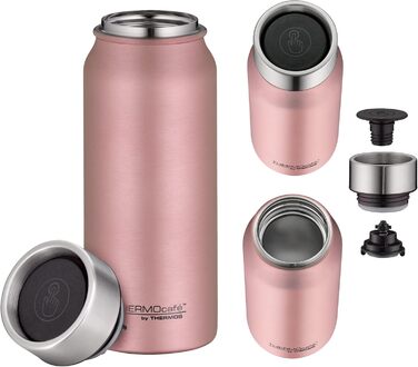 Термокружка THERMOcafé by THERMOS TC, рожеве золото, матова поверхня, 500 мл, нержавіюча сталь, з ізоляцією, для напоїв на винос, не протікає, зберігає тепло 9 годин, холод 18 годин, миється в посудомийній машині, без BPA