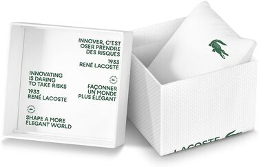 Годинник Lacoste Analog Quarzuhr для чоловіків з колекції Lacoste.12.12. Стильний силіконовий ремінець з текстурою Petit Piqué (Чоловічий, Navy)
