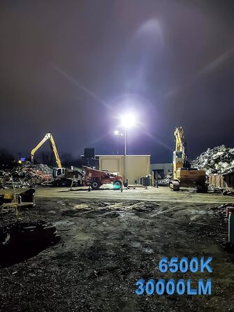 Світлодіодний прожектор 300 Вт, 6500K, 30000 Лм, IP67, водонепроникний, для вулиці, спортивних майданчиків і саду, з регульованим кутом