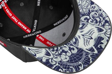 Кепка Snapback Nebelkind Самурай сіра, універсальний розмір, регульована, бейсболка, streetwear стиль