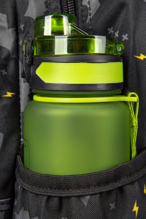 Багатовідсінковий шкільний рюкзак CoolPack, чорний, 21 л
