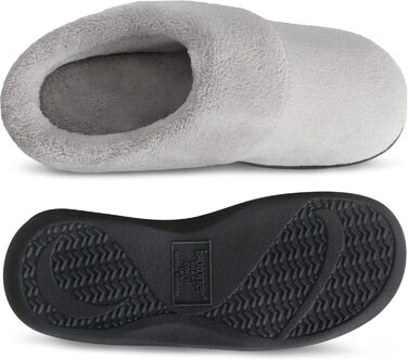 Тапочки жіночі Isotoner Classic Hoodback W з піною пам'яті, Peony, X-Large / 9.5-10 M US, 37/38 EU, Hellgrau