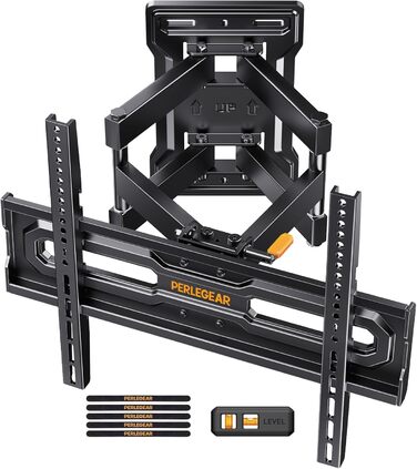 Кріплення для телевізора Perlegear: регульована висота, нахил, поворот, VESA 400x400, до 70 дюймів, 50 кг
