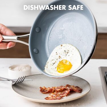 Набір посуду GreenPan Swift 17 предметів: антипригарне покриття Ceramic, нетоксичний, без PFAS, нержавіюча сталь, каструлі, сковорідки, кришки, гриль, сковорода для смаження, для тушкування