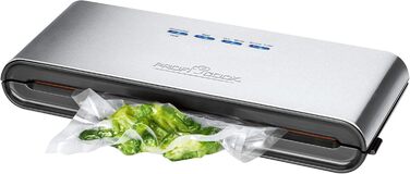 ProfiCook® Вакуумний пакувальник PC-VK 1080: 18 пакетів, Sous Vide, стабільний шов, 12 л/хв, зберігає продукти до 8 разів довше