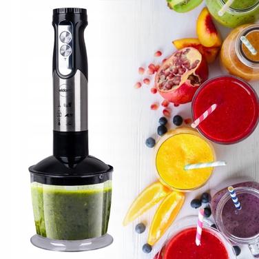 Мультифункціональний занурювальний блендер-подрібнювач Eldom BL250, потужний, 800 Вт, набір