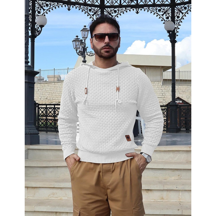 Пуловер чоловічий Tarainya з капюшоном, теплий светр з довгим рукавом, зимовий, XL