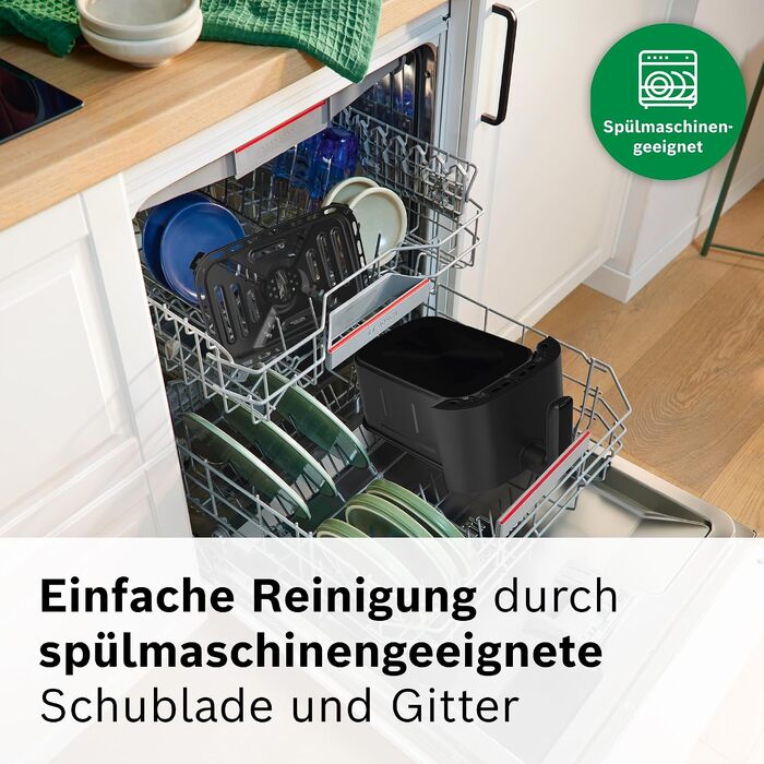 Аерофритюрниця Bosch Serie 2 MAF24AB0, чаша 4 л, 6 програм, 1300 Вт, чорна